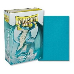Dragon Shield Japanese Sized Card Sleeves (60 Ct)- Matte Turquoise
