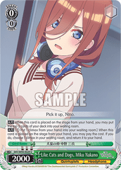 5HY/W90-E029 U Like Cats and Dogs, Miku Nakano