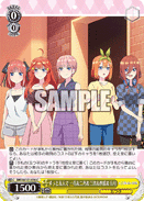 5HY/W101-016 C Ichika & Nino & Miku & Yotsuba & Itsuki, Always Together