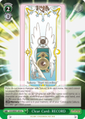 CCS/WX01-053 U  Clear Card: RECORD