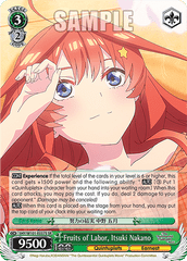 5HY/W101-E037S SR Fruits of Labor, Itsuki Nakano