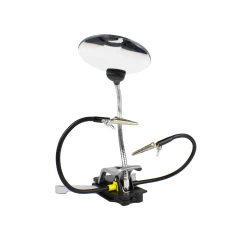 Flexhead Extra Hands Work Holder w/Light, 2 Clips, Magnifier