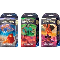 Lorcana Starter Deck 3 Pack (1 each of all 3 decks)