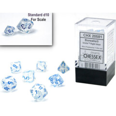 Borealis: Mini-Polyhedral Icicle/light blue Luminary 7-Die Set - CHX 20581