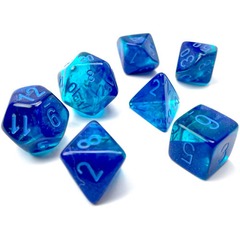 Gemini Luminary Blue-Blue w/Light Blue Polyhedral Set (CHX 26463)