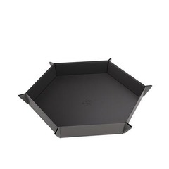 Gamegenic Magnetic Dice Tray Hexagonal Black/Gray