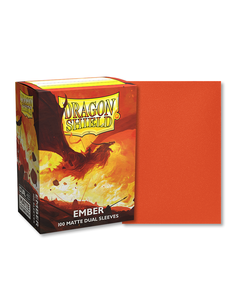 Dragon Shield Box of 100 in Dual Matte Ember