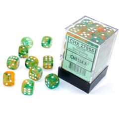 Nebula Spring/White 36d6 12mm Dice - CHX27955