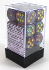 Festive Mosaic with Yellow 12ct 16mm D6 Dice Block (CHX27650)