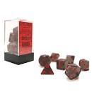 Translucent Smoke w/Red - Polyheral Dice Set (CHX23088)