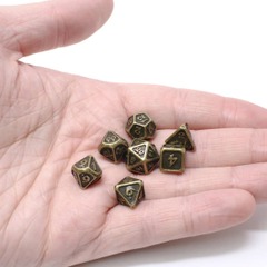 Critlings 7pc Mini RPG Set - Dark Gold