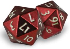 Heavy Metal D20 2-Dice Set Red