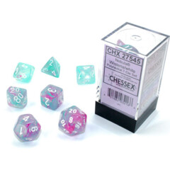 Nebula Wisteria w/White - Polyhedral Dice Set (CHX27545)