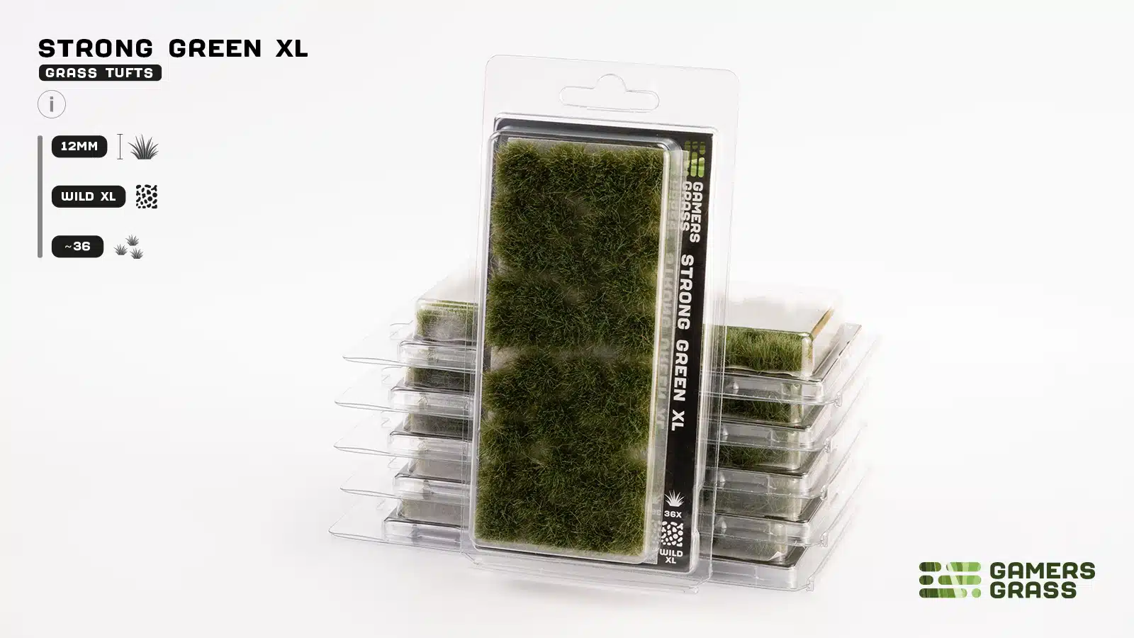 Gamers Grass Strong Green XL 12mm