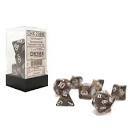 Translucent Smoke w/White - Polyheral Dice Set (CHX23078)