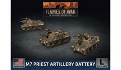 American M7 Priest Artillery Battery