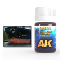 Red Hulls Brown Streaking Grime Enamel Paint 35ml Bottle