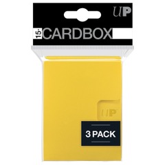 Ultra Pro Card Box: Yellow - PRO-15+ (3-pack)