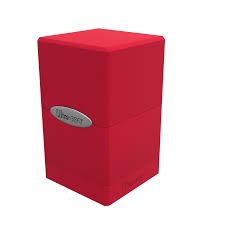 ultra pro satin tower deck box Red