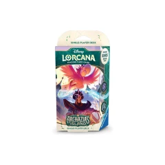 Disney Lorcana Archazia's Island Starter Deck Amethyst & Steel Iago & Jafar