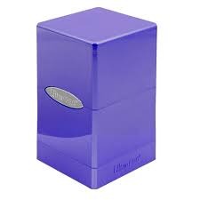 ultra pro satin tower deck box Purple