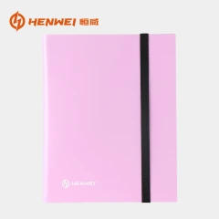 Plastic Binder 9 Pocket-Pink