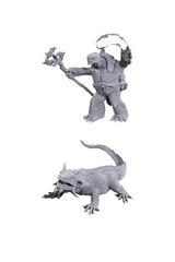 D&D Mini Tortle Druid & Wild Shape Giant Lizard