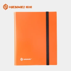 Plastic Binder 9 Pocket-Orange