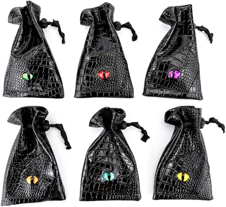 Dragon Eye Leather Dice Bag