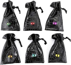 Dragon Eye Leather Dice Bag