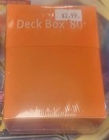 80 count deck box - Orange