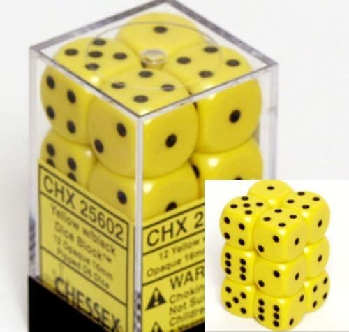 6 Sided 16mm Acrylic Dice