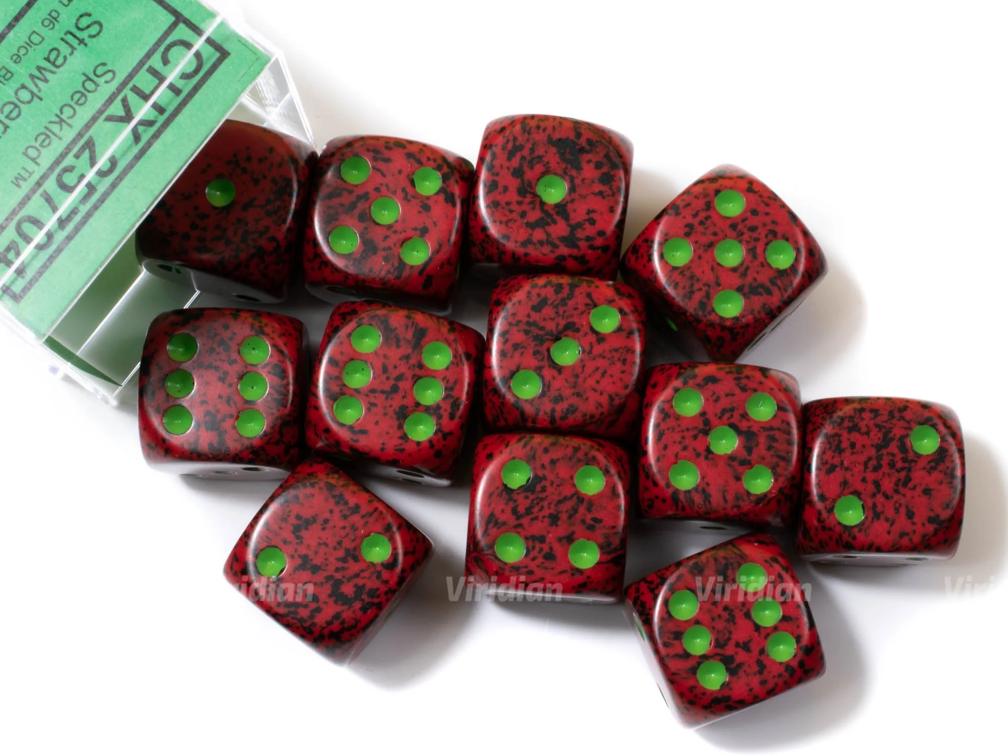 Chessex 36 Dice Cube: Strawberry