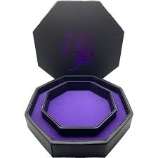Layered Dice Rolling Tray Hexagon Dragon