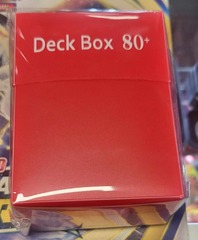 80 count deck box - Red