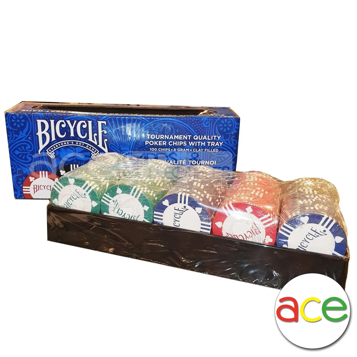 Bicycle 8g Clay Poker Chips (100ct)