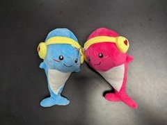 Whale with headphones Plush