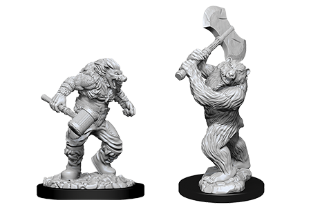 Dungeons & Dragons Mini Wereboar & Werebear
