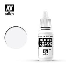 ACRYLICOS VALLEJO PAINT MC: Glaze: White Glaze
