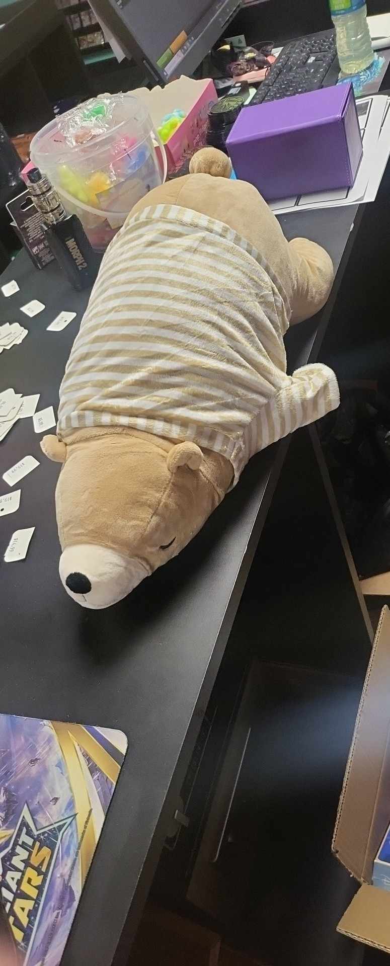 Sleeping Bear with Shirt Plush