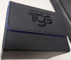 TGS Deck Box 80 Count Side-Loading Black with Blue