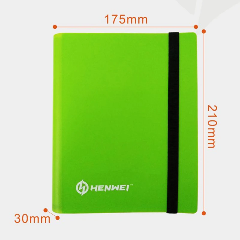 Plastic Binder 9 Pocket-Green