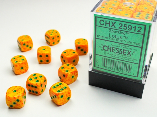 Chessex 36 Dice Cube: Lotus