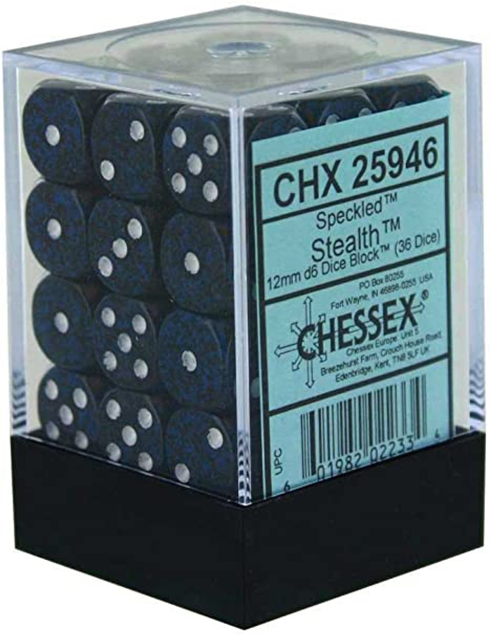 Chessex 36 Dice Cube: Stealth