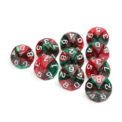 10 piece D10's - Burning Bush