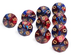 10 piece D10's - Blue Blood