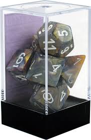 7 Carousel w/white Festive Polyhedral Dice Set - CHX27440