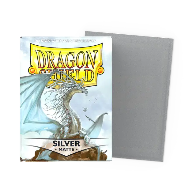 Dragon Shield Sleeves: Matte Silver (100ct)