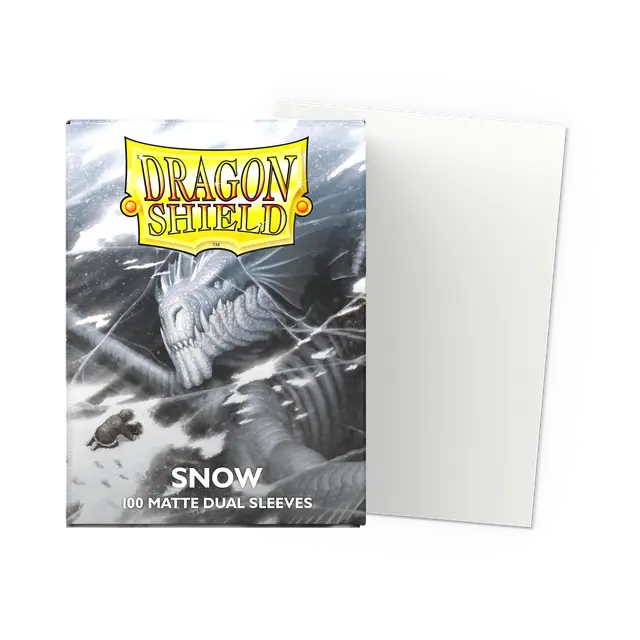 Dragon Shield Dual Matte Sleeves: Snow (100ct)