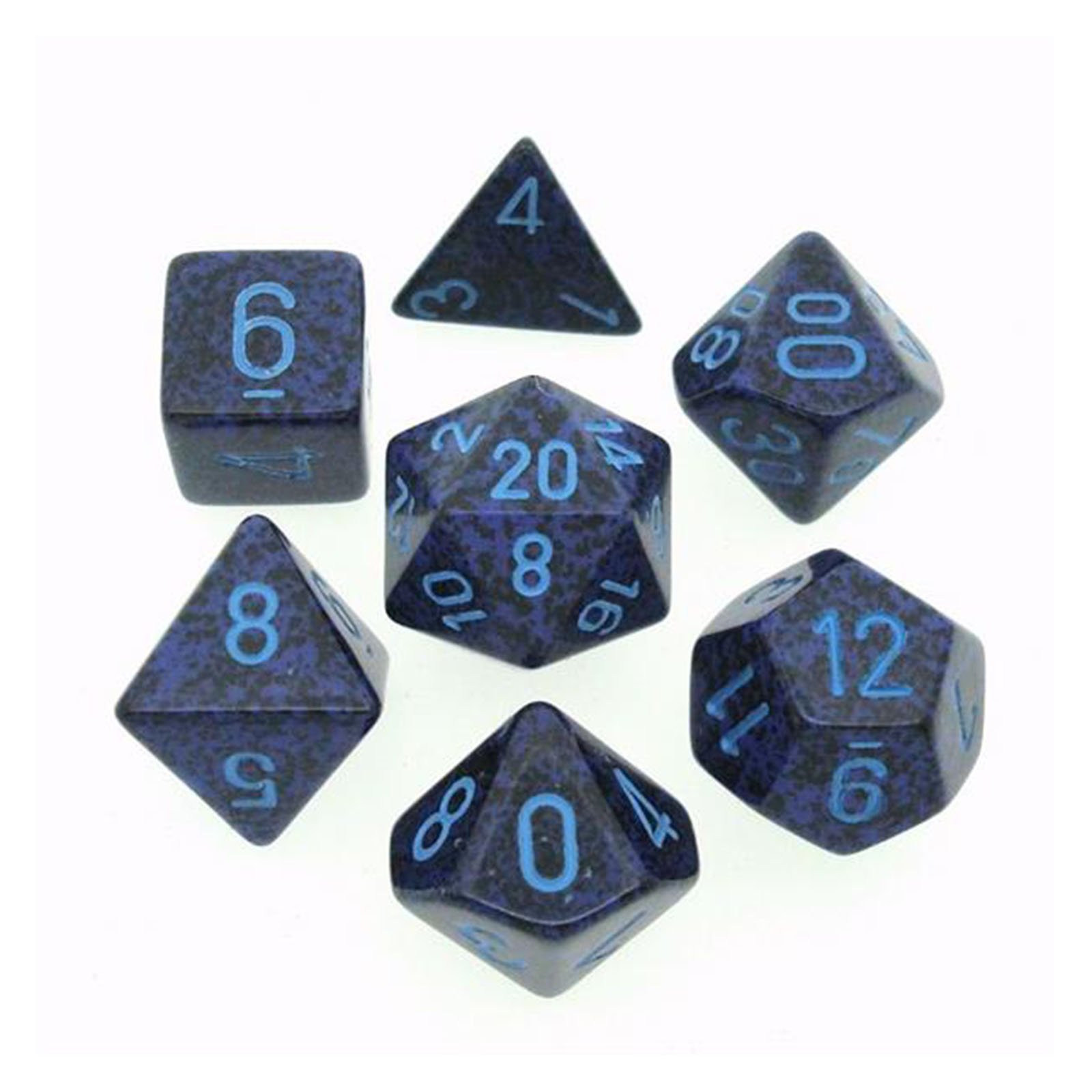 Speckled Cobalt 7 Dice Set - CHX25307